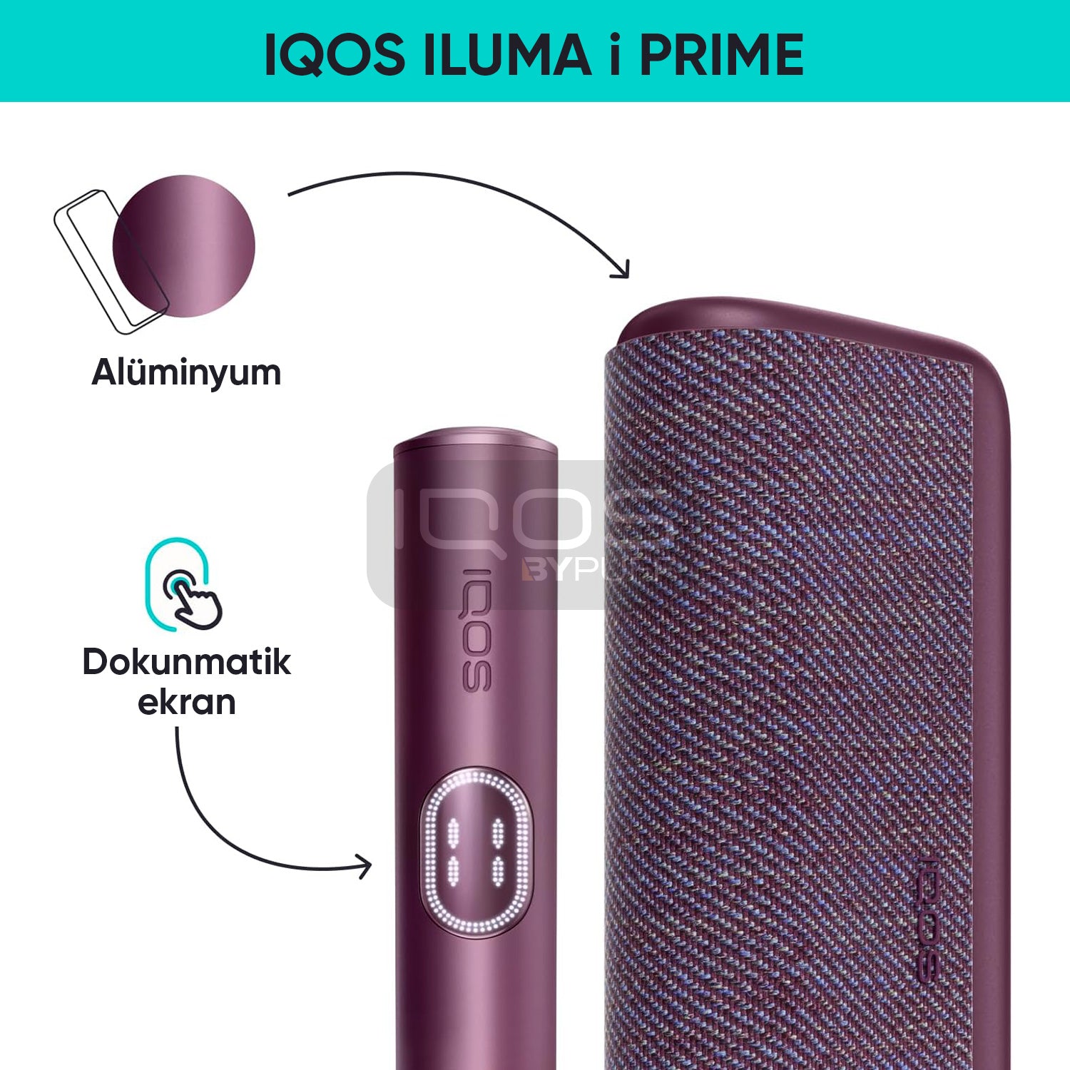 BURGUNDY (BORDO) | IQOS ILUMA i PRIME Cihazı