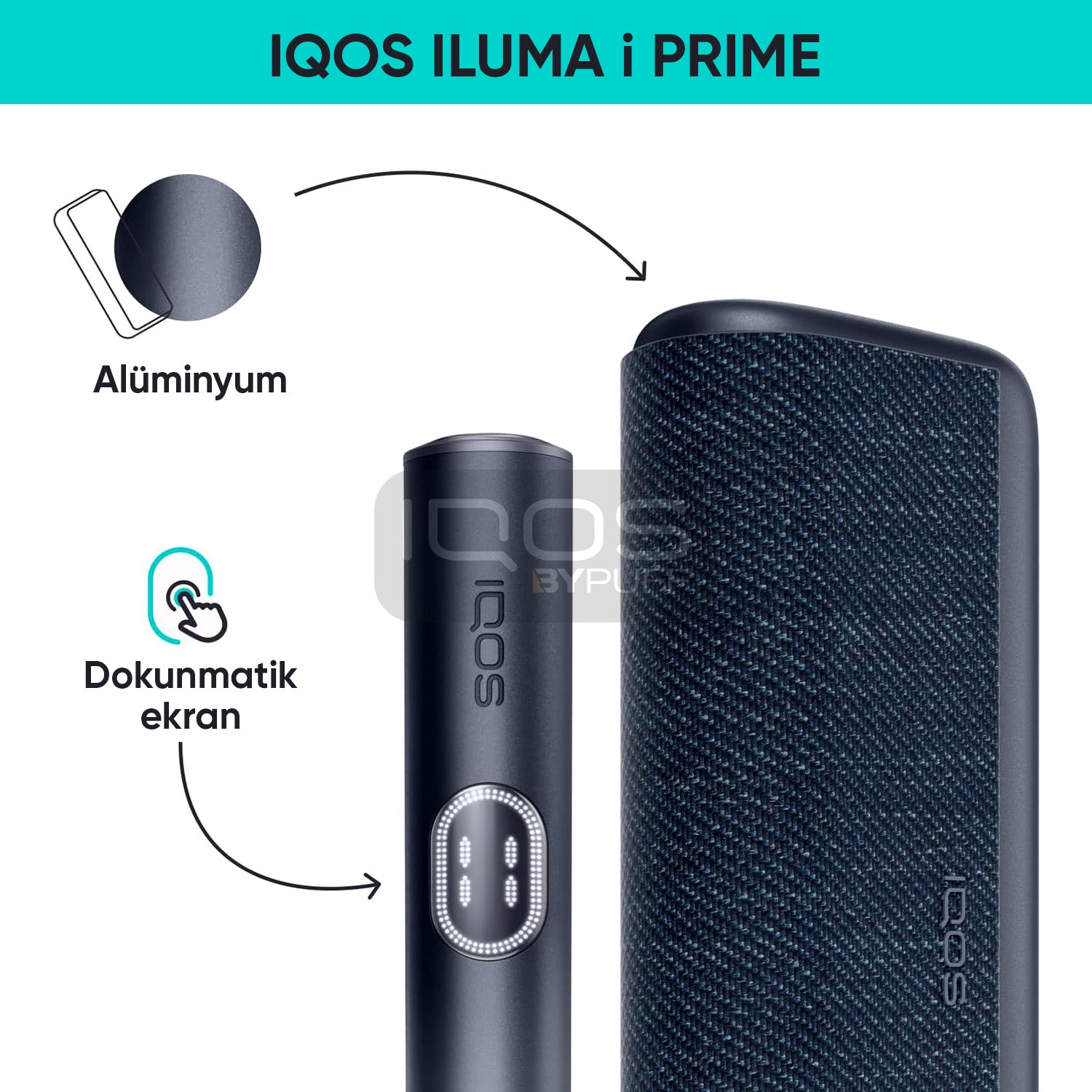 BLACK (SİYAH) | IQOS ILUMA i PRIME Cihazı