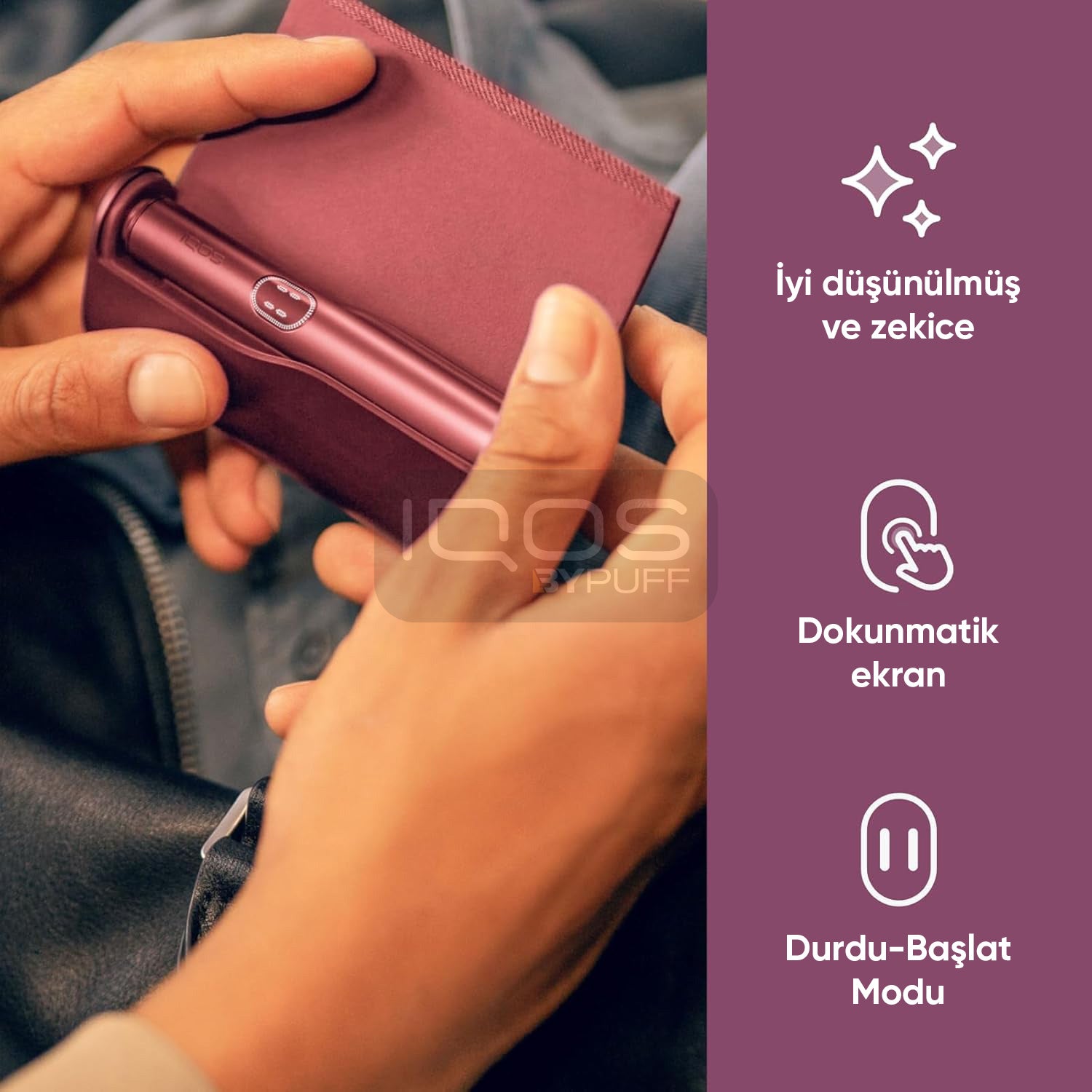 BURGUNDY (BORDO) | IQOS ILUMA i PRIME Cihazı