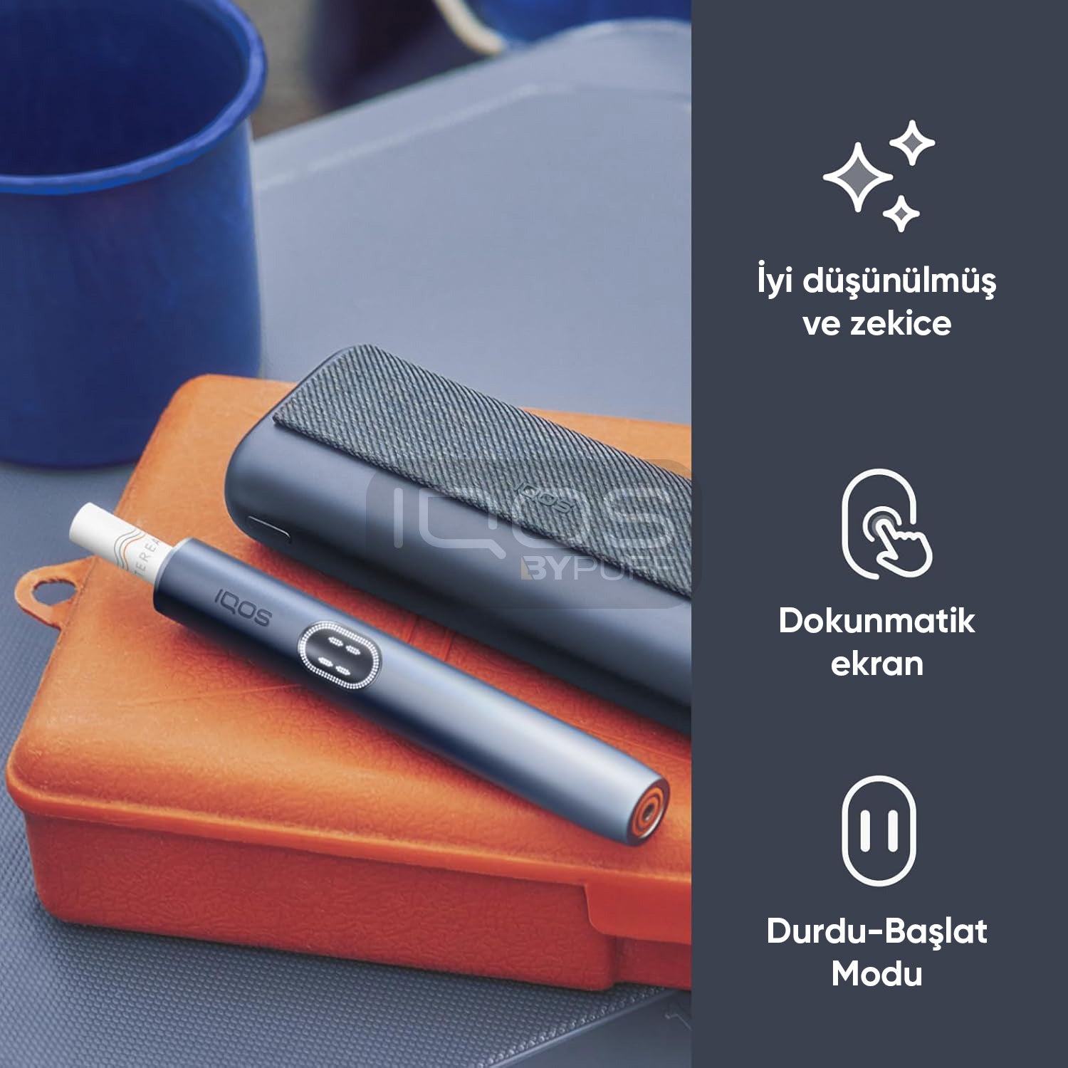 BLACK (SİYAH) | IQOS ILUMA i PRIME Cihazı